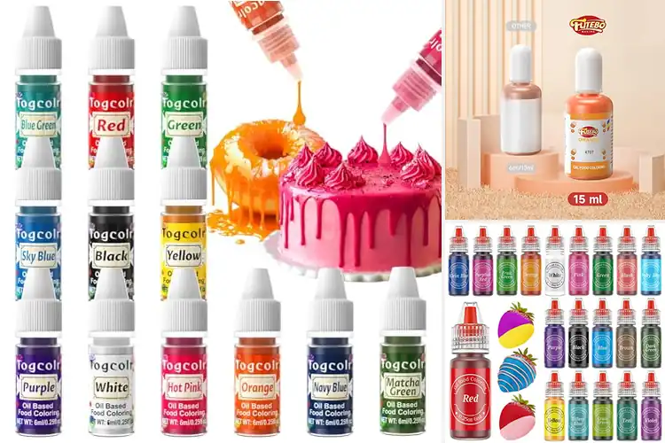 Detailed view of 10 Best Oil-Based Food Colourings for Vibrant Treats