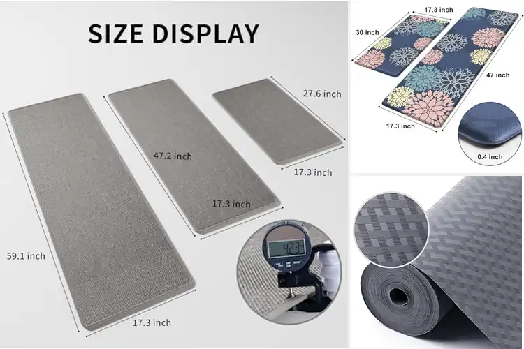 Detailed view of 10 Best Oil Proof Kitchen Mats for Mess-Free Cooking