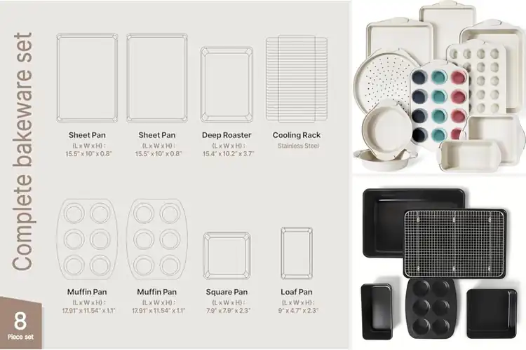 Detailed view of Best Oven Safe Bakeware Sets