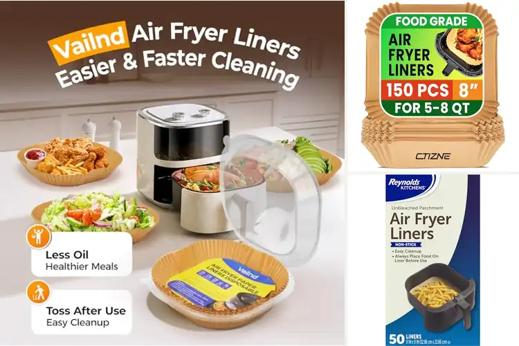 Detailed view of 10 Best Parchment Paper Air Fryer Liners for Easy Cleanup