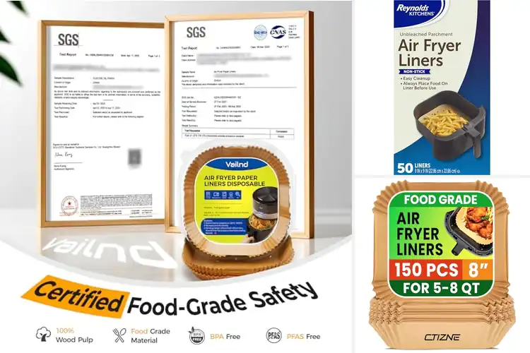 Detailed view of Best Parchment Papers For Air Fryers