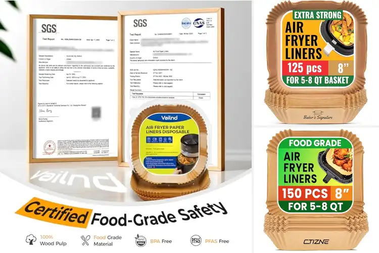 Detailed view of Best PFAs Free Air Fryer Liners For Healthy Cooking