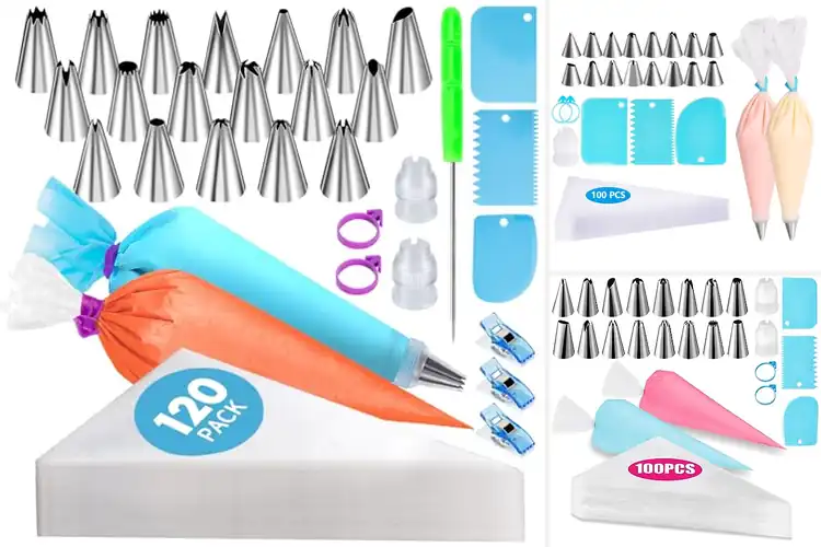 Detailed view of Best Piping Bag Ties And Couplers Sets