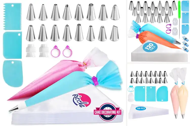 Detailed view of Best Piping Bags With Coupler Bundle