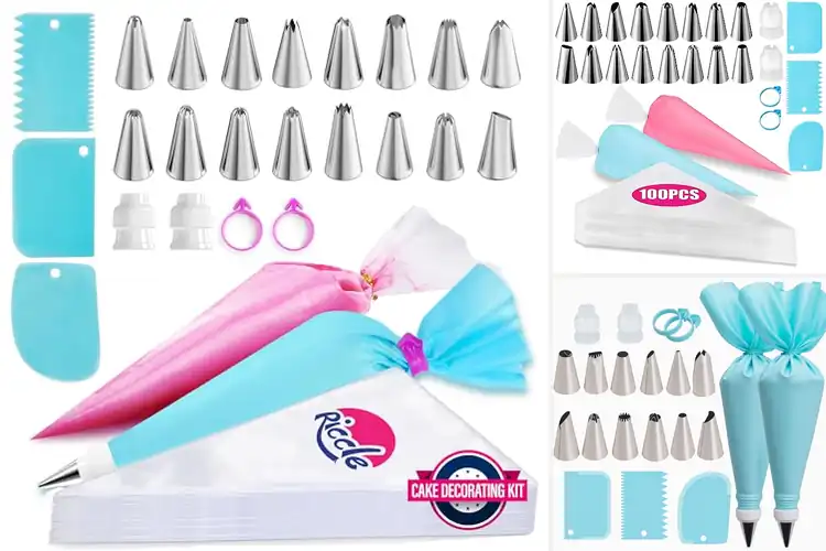 Detailed view of Best Piping Bags With Tips Set