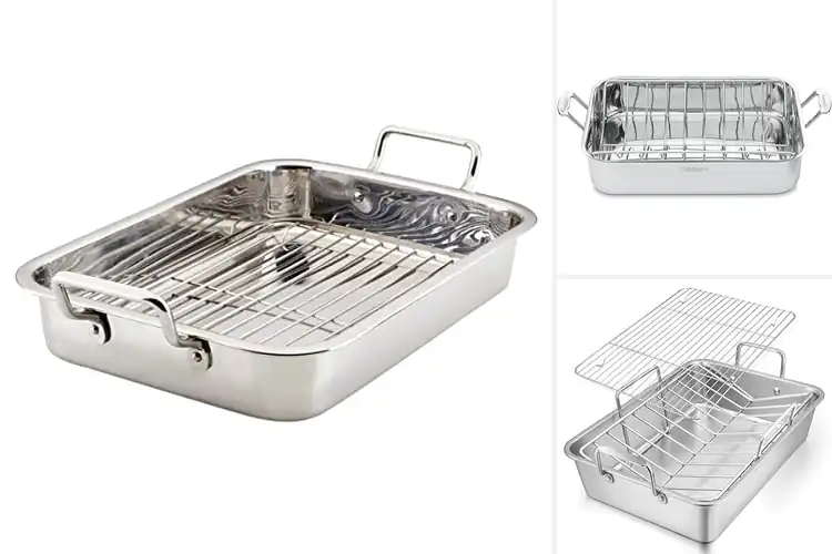 Detailed view of Best Roast Pans With Durable Steel