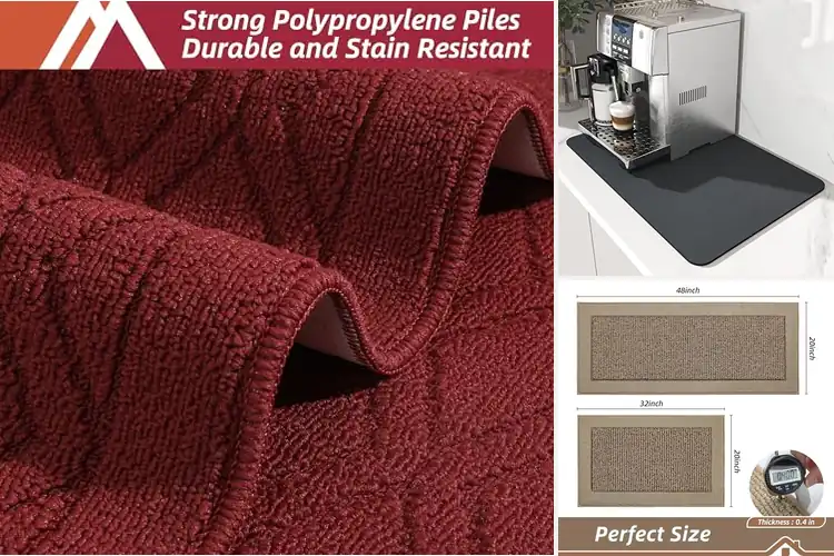Detailed view of 10 Best Rubber Backed Kitchen Mats for Comfort & Safety