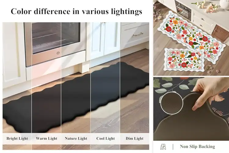 Detailed view of 10 Best Scalloped Kitchen Mats: Comfort Meets Style