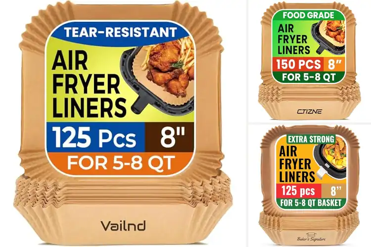 Detailed view of 10 Best Single Use Air Fryer Liners: Cook & Clean Easy