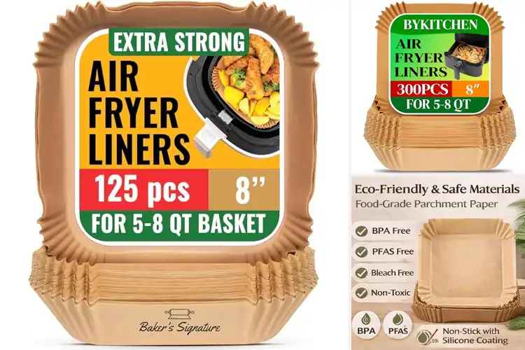 Detailed view of Best Space Saving Air Fryer Liner Packs