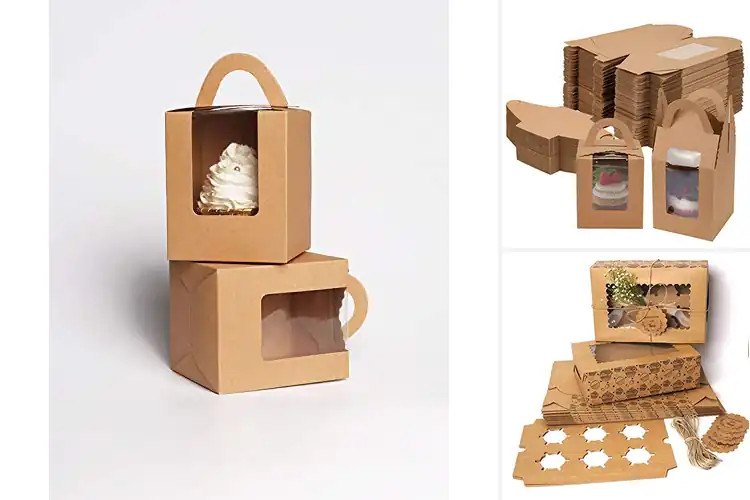 Detailed view of Best Stable Kraft Box Packaging For Cupcake Liners