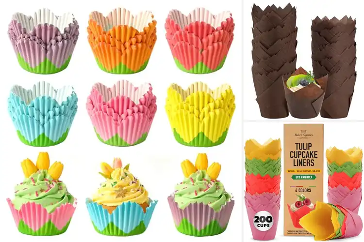 Detailed view of Best Tulip Cupcake Wrappers For Parties