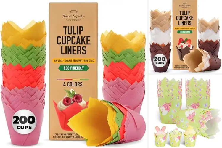 Detailed view of Best Tulip Shaped Cupcake Liners