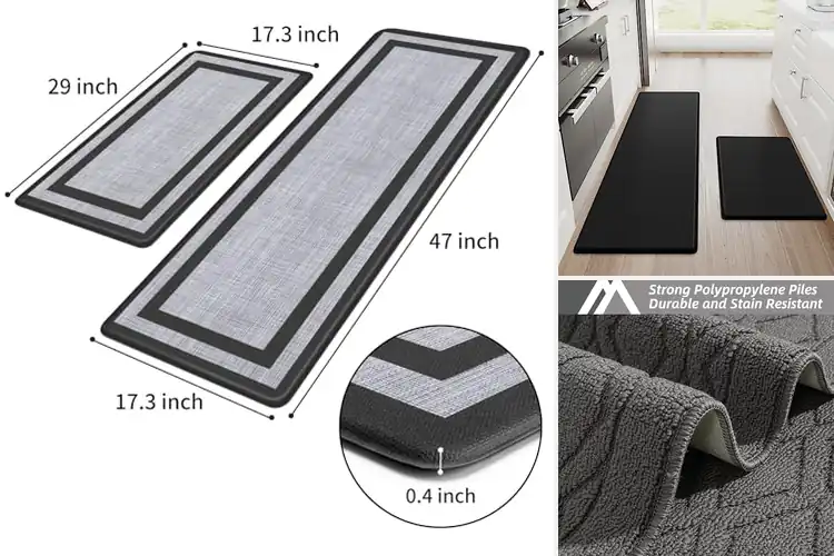 Detailed view of 10 Best Two Piece Kitchen Mats for Ultimate Comfort & Style