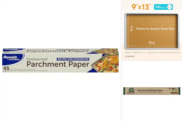 Detailed view of 10 Best Unbleached Parchment Liners for Safe Cooking Guide