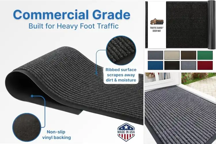 Detailed view of 10 Best Utility Rugs That Tackle Dirt and Traffic