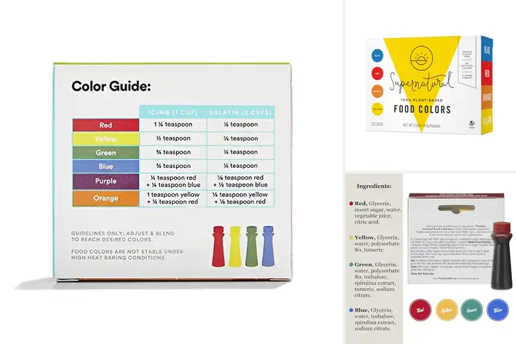 Detailed view of 10 Best Vegan Food Colourings: Colour Your Food