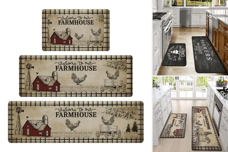 Detailed view of 10 Best Vintage Farmhouse Kitchen Rugs: Cozy Up Your Space