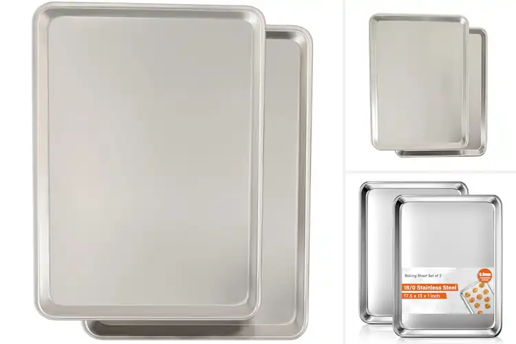 Detailed view of 10 Best Warp Resistant Sheet Pans: Bake Like a Pro