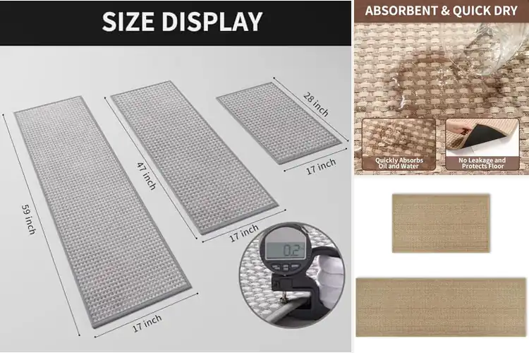 Detailed view of 10 Best Washable Kitchen Mats for Easy Cleaning and Comfort