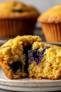 Blueberry Cornbread Muffins Photo