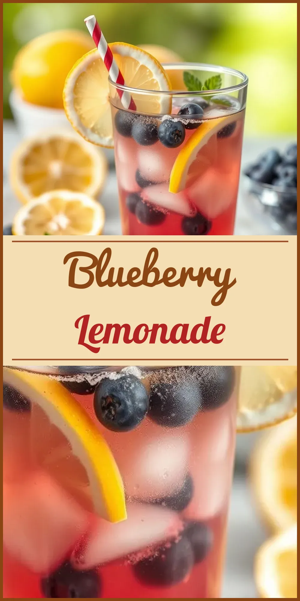 Blueberry Lemonade Vertical Photo