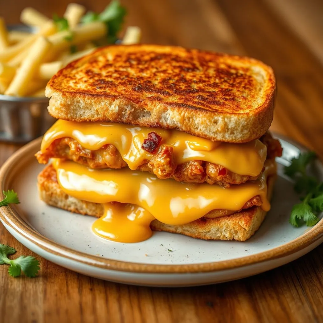 Buffalo Chicken Grilled Cheese Sandwich