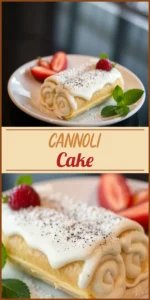 Cannoli Cake Vertical Photo