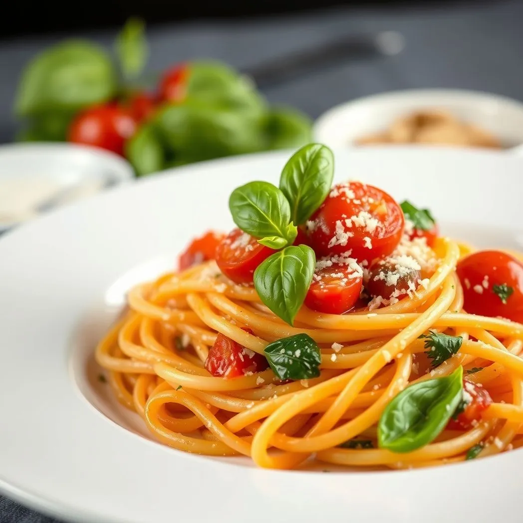 Cherry Tomato and Basil Pasta