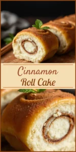 Cinnamon Roll Cake Vertical Photo