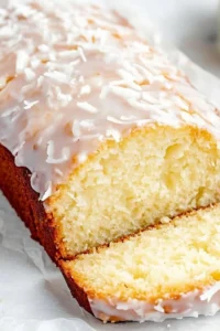 Coconut Bread with Glaze Photo