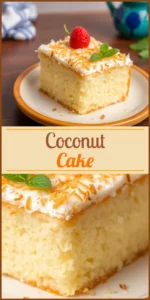 Coconut Cake Vertical Photo