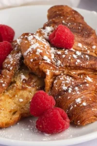Croissant French Toast (Easy Recipe) Photo