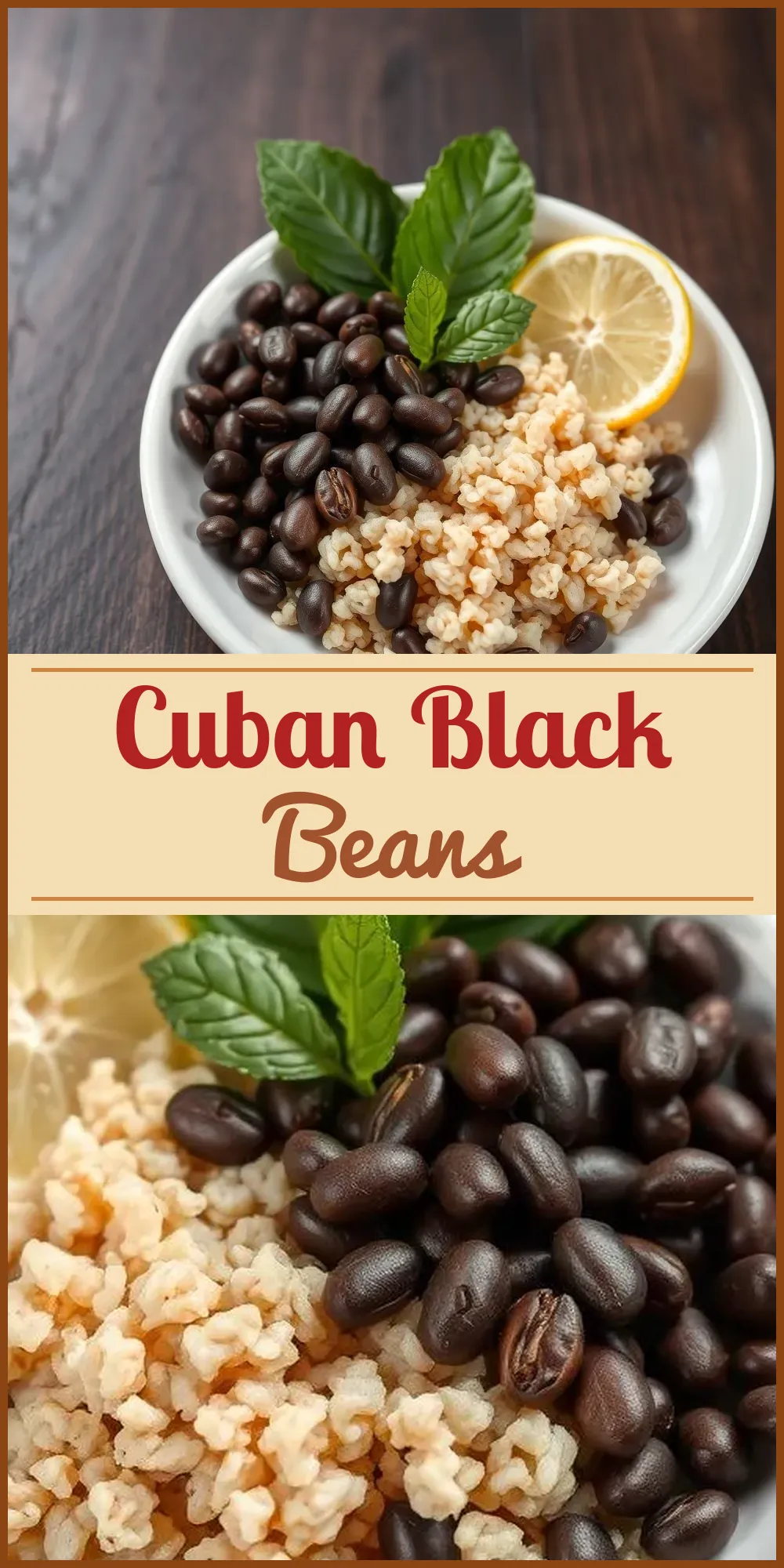 Cuban Black Beans Vertical Photo