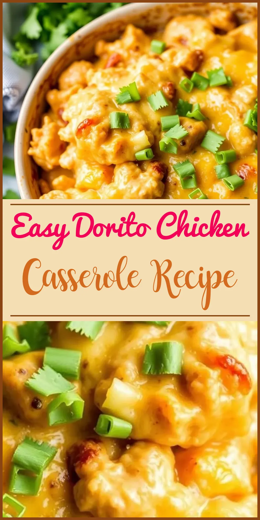 Easy Dorito Chicken Casserole Recipe Vertical Photo