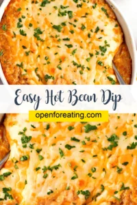 Easy Hot Bean Dip Vertical Photo
