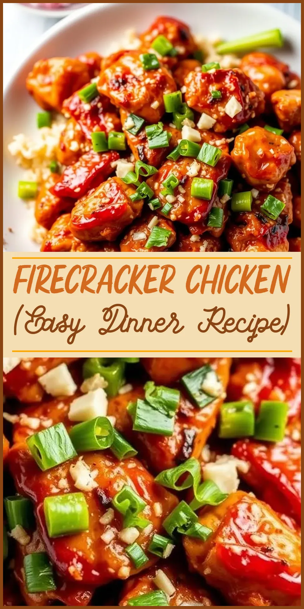 Firecracker Chicken (Easy Dinner Recipe) Vertical Photo