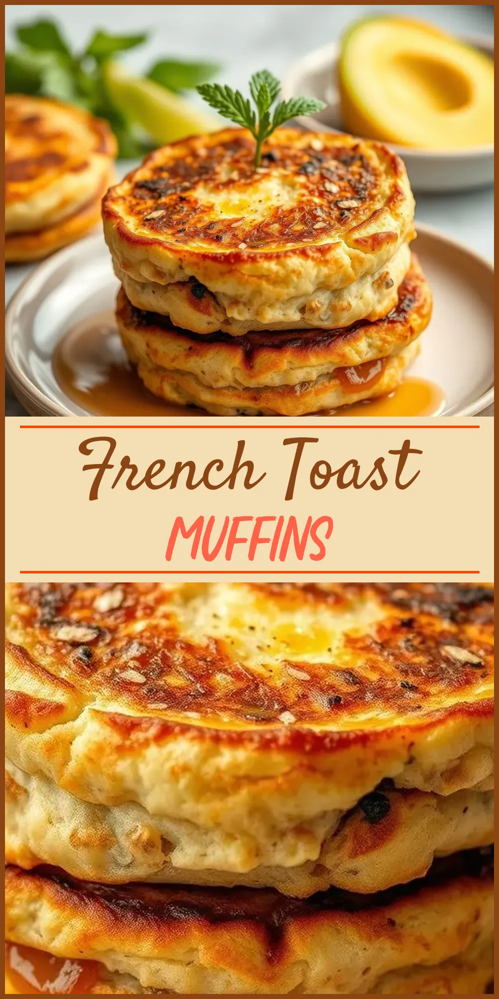 French Toast Muffins Vertical Photo