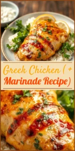 Greek Chicken ( + Marinade Recipe) Vertical Photo