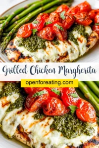 Grilled Chicken Margherita Vertical Photo