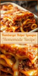 Hamburger Helper Lasagna (Homemade Recipe) Vertical Photo