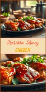 Harissa Honey Chicken Vertical Photo