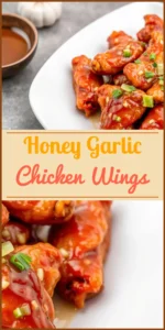Honey Garlic Chicken Wings Vertical Photo