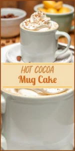 Hot Cocoa Mug Cake Vertical Photo