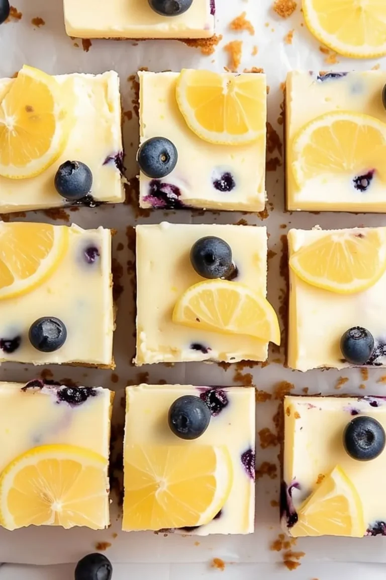 Lemon Blueberry Cheesecake Bars Photo