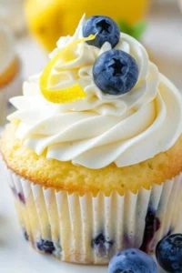 Lemon Blueberry Cupcakes Photo