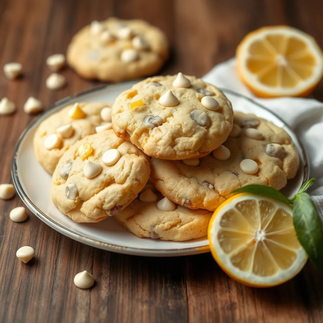 Lemon White Chocolate Chip Cookies