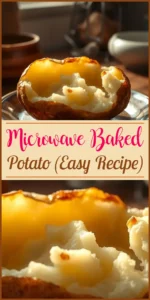 Microwave Baked Potato (Easy Recipe) Vertical Photo
