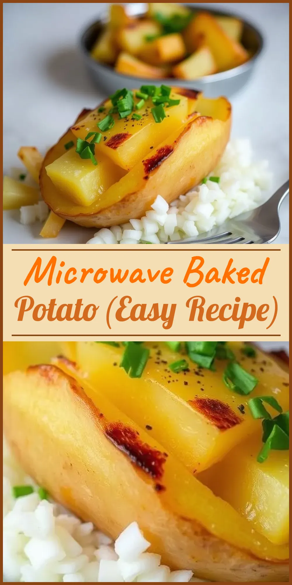 Microwave Baked Potato (Easy Recipe) Vertical Photo