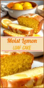 Moist Lemon Loaf Cake Vertical Photo